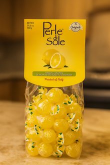 Perle di Sole Italian Lemon Drops – Authentic Imported Hard Candy with Amalfi Coast Lemon Oils (10.05 oz)