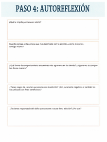 Sobriedad: Hojas de Trabajo para Recuperarte y Retomar el Control