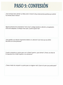 Sobriedad: Hojas de Trabajo para Recuperarte y Retomar el Control
